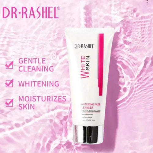 Dr. Rashel Whitening Fade Cleanser | Makeup Remover & Dark Spot Fading Face Wash with Arbutin & Niacinamide (80g)